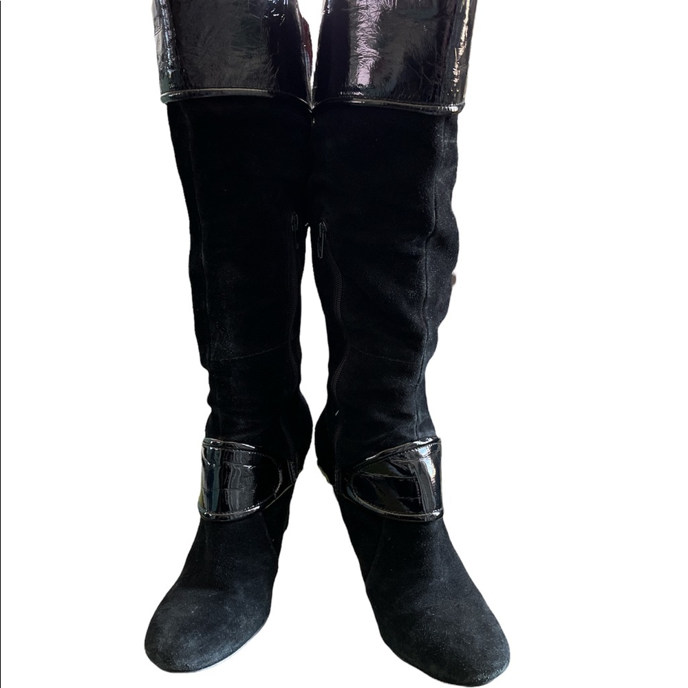Nine West leather heeled boots